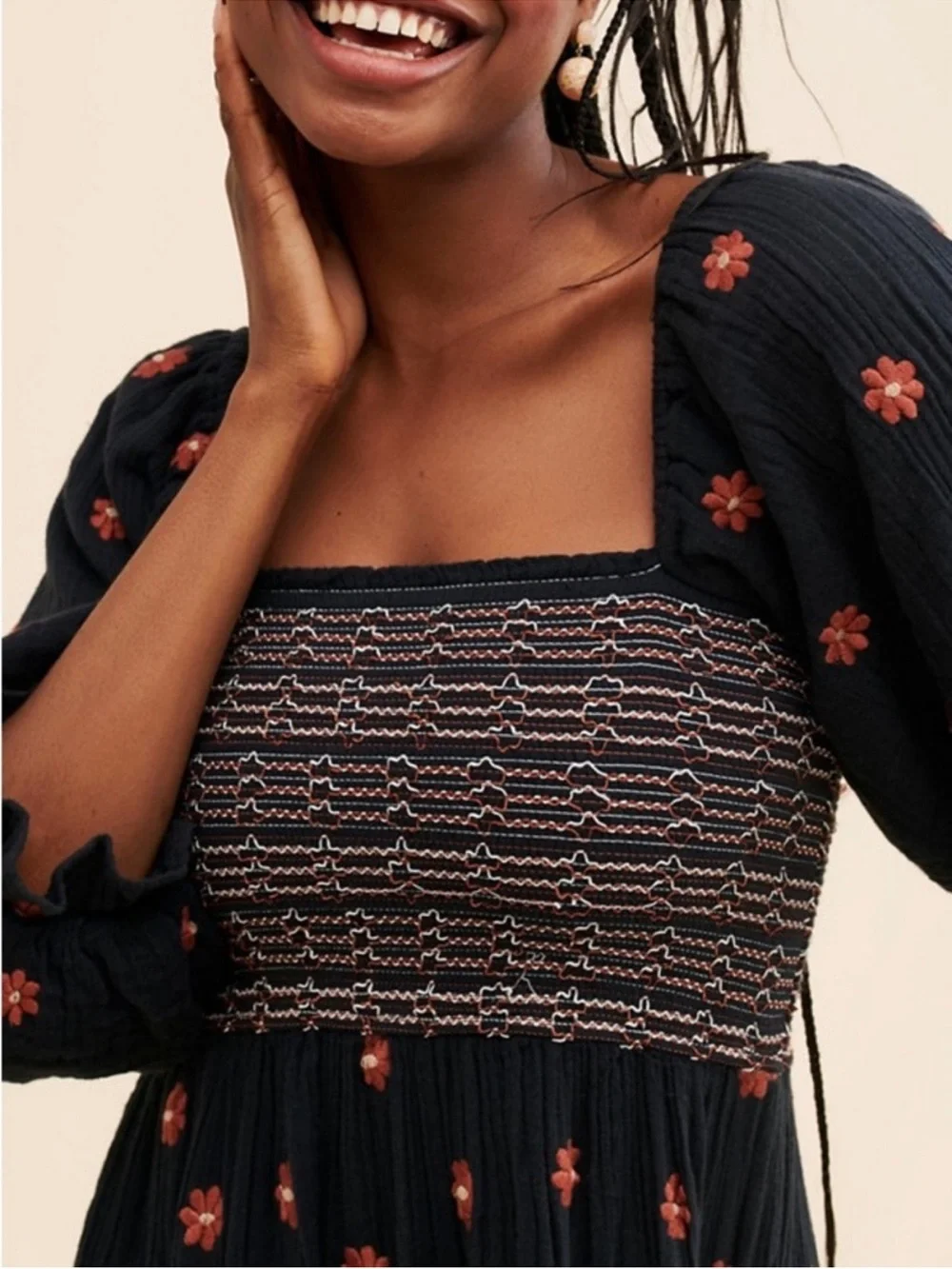 Free People Black Dahlia Dress
